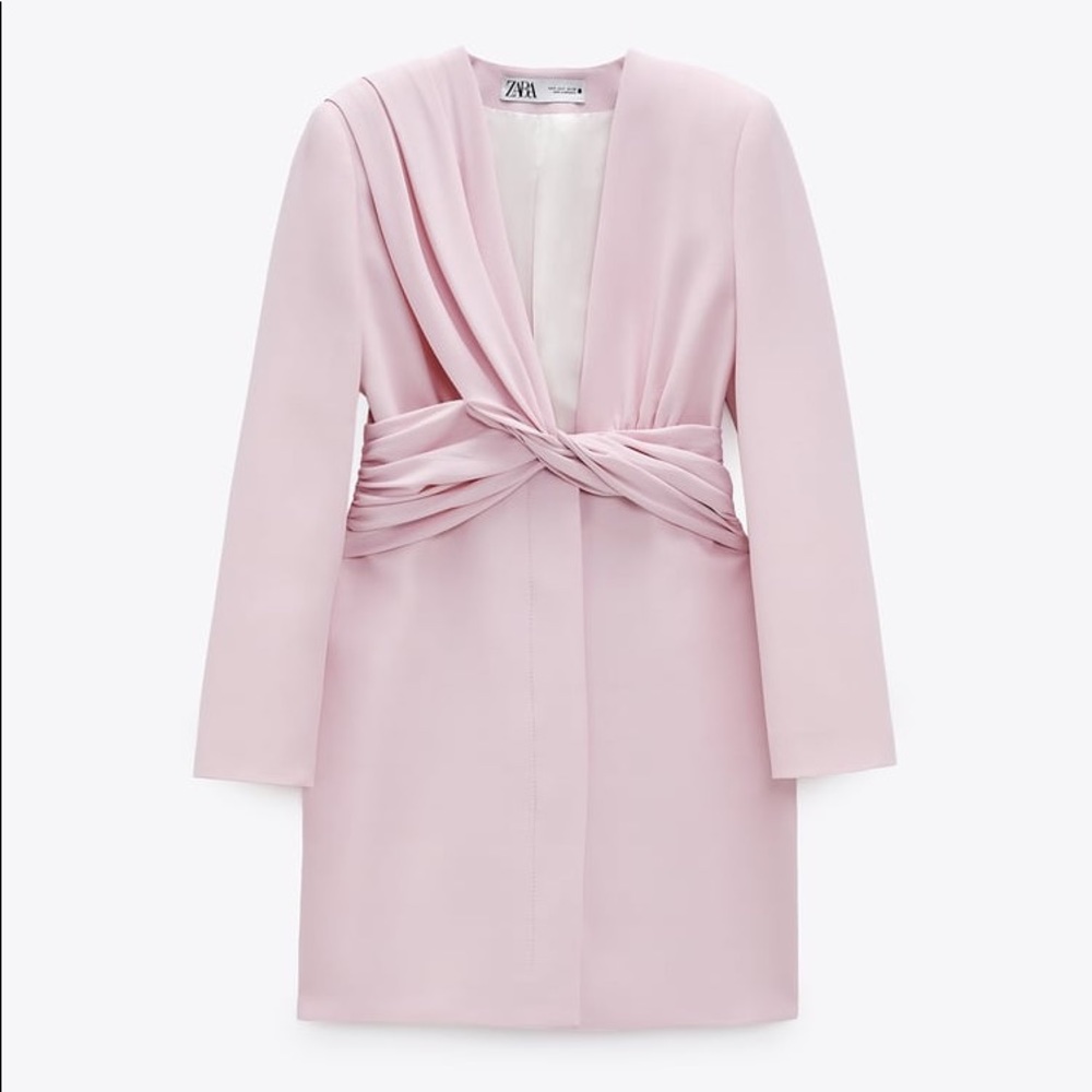 Zara Draped Blazer Dress Size Large
